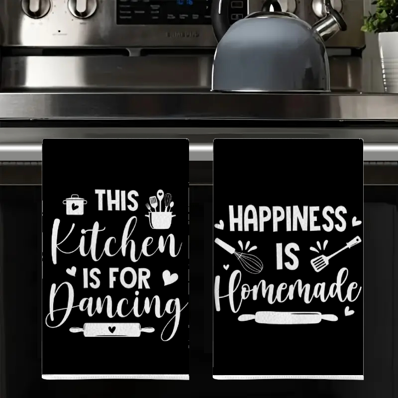 2Pcs, Kitchen Towels with Fun  - Kitchen Baking Background recension och pris