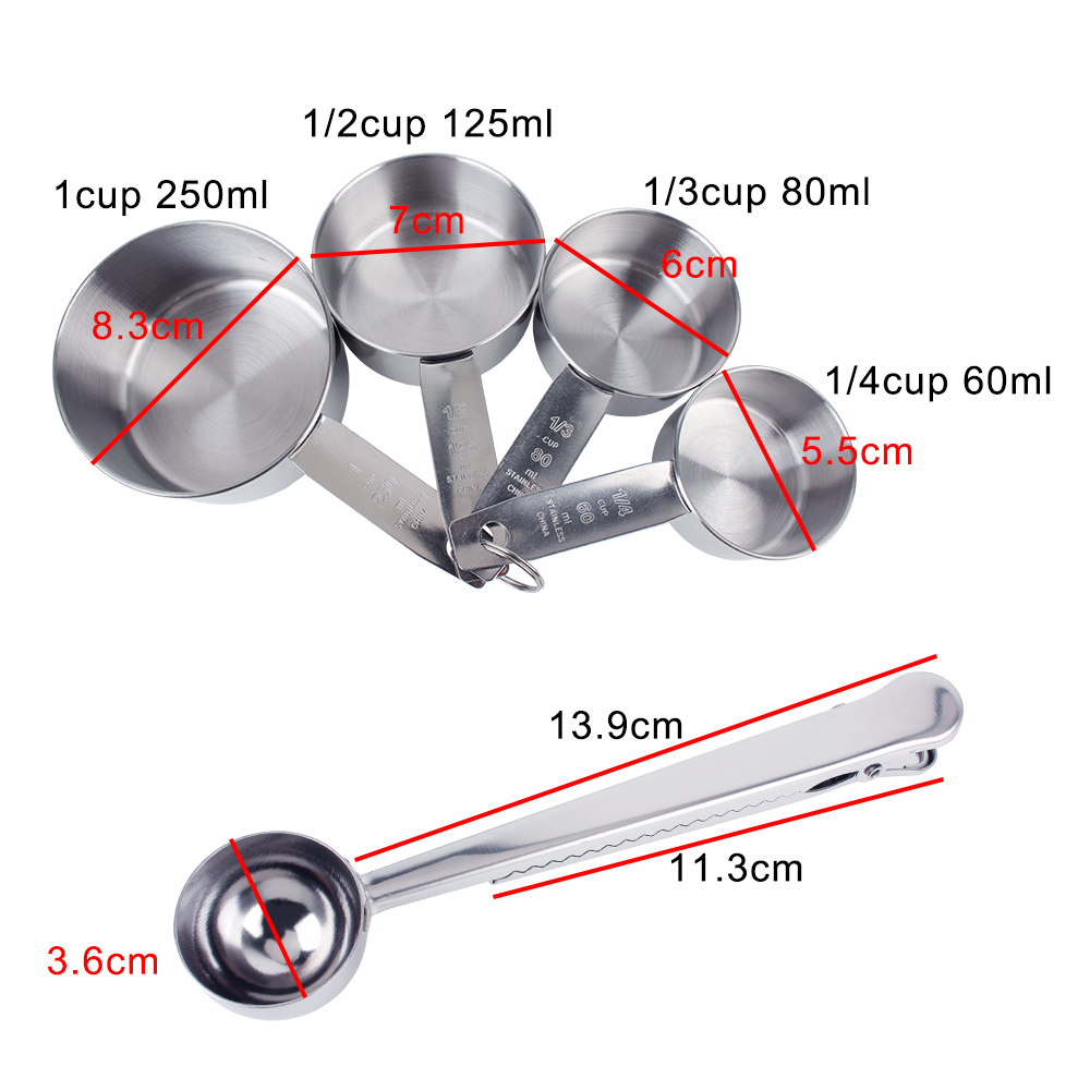 Stackable Measuring Cups and S - Kitchen Baking Store recension och pris