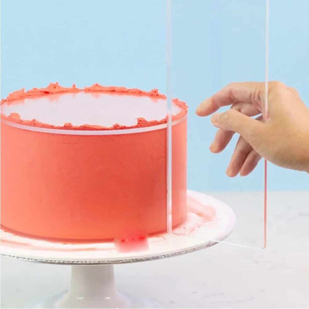 4 Sizes Acrylic Cake Scraper C - Fondant Smoother Set recension och pris