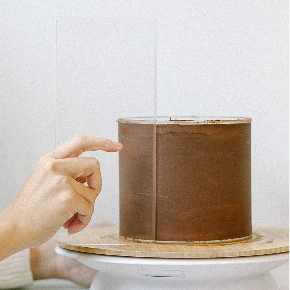 4 Sizes Acrylic Cake Scraper C - Fondant Smoother Set recension och pris