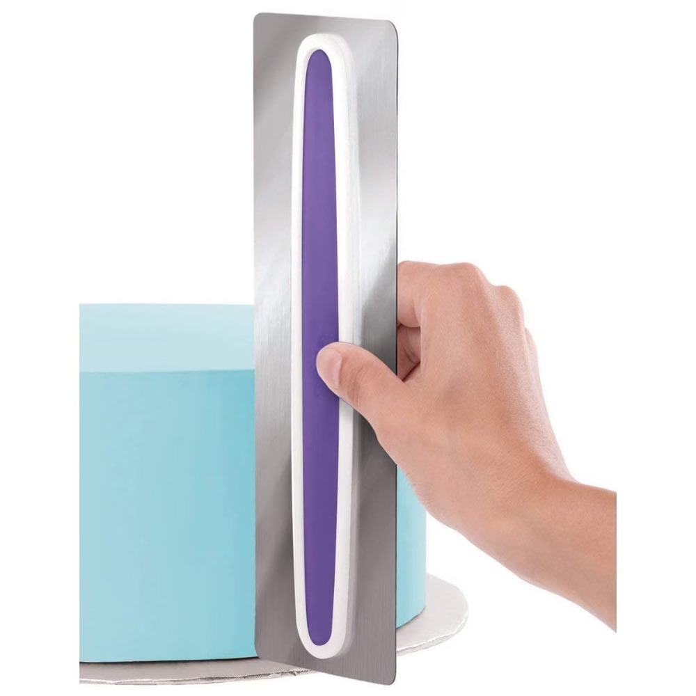 Stainless Steel Cake Icing Smo - Fondant Smoother Set recension och pris